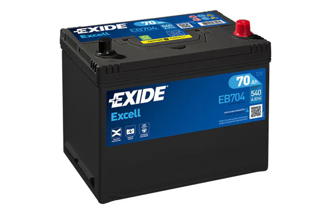 Hovedbilde Exide EB704 Bilbatteri, 12V 70Ah 