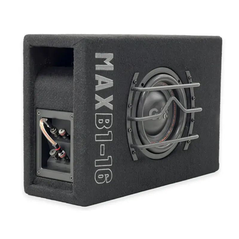 GAS 6.5`` basspakke. 6,5`` MAD subwoofer i kasse og forsterker MAX 600W RMS