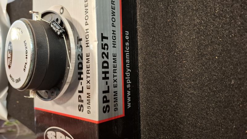 SPL Dynamics SPL-HD25T. PAR. 95mm, 100wRMS / 200wMAX, 4ohm, 105dB