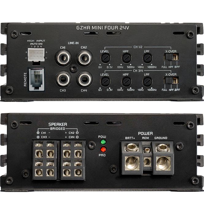 Hovedbilde Ground Zero GZHA Mini FOUR 24V. 4x80w/130wattRMS