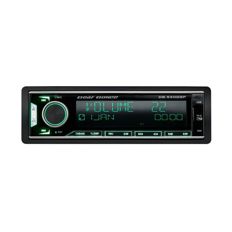 Deaf Bonce DB-530DSP 1-DIN. IKKE DAB+, Bluetooth, DSP, 8 RCA 4,5