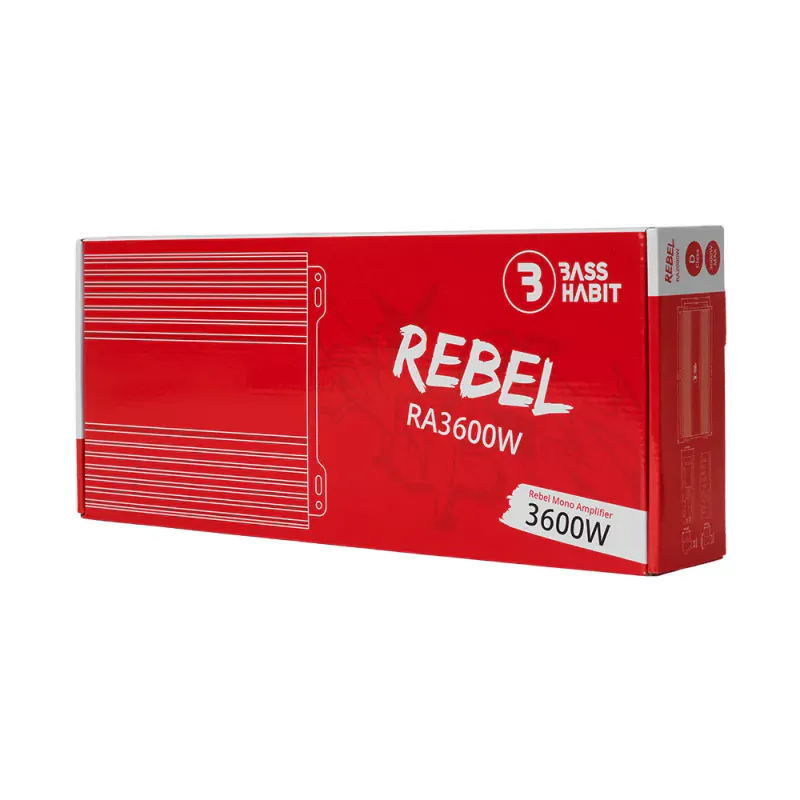 Bass Habit Rebel RA3600W 1800W RMS 1 ohm