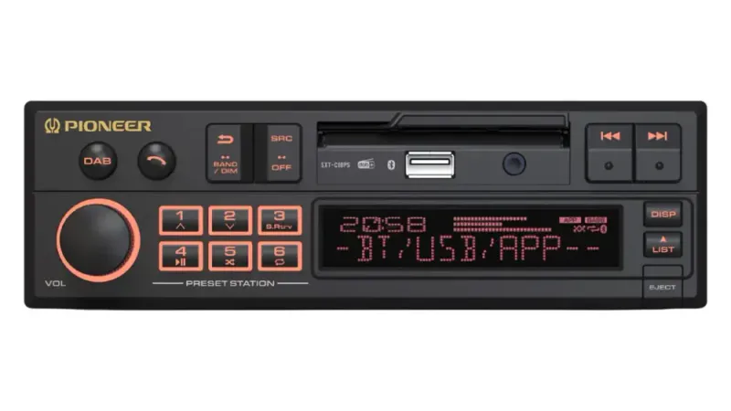 Pioneer SXT-C10PS Retroradio. BT, DAB+, USB, AUX, ikke CD