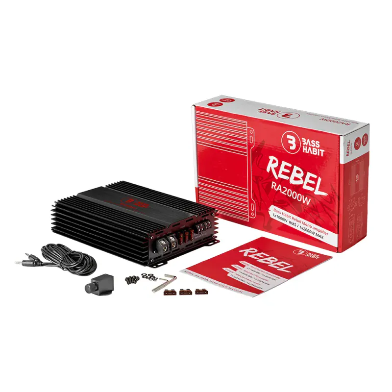 Bass Habit Rebel RA2000W  1000W RMS 1 ohm