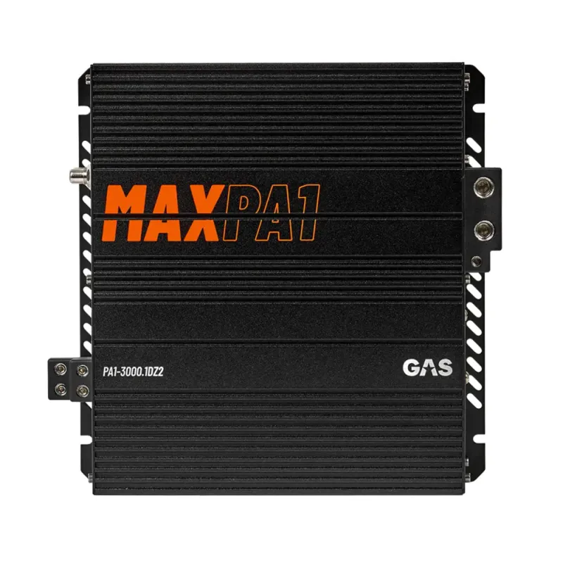 GAS MAX PA1-3000.1DZ2  Monoforsterker, 3000W RMS, 2 Ohm, fullfrekvens